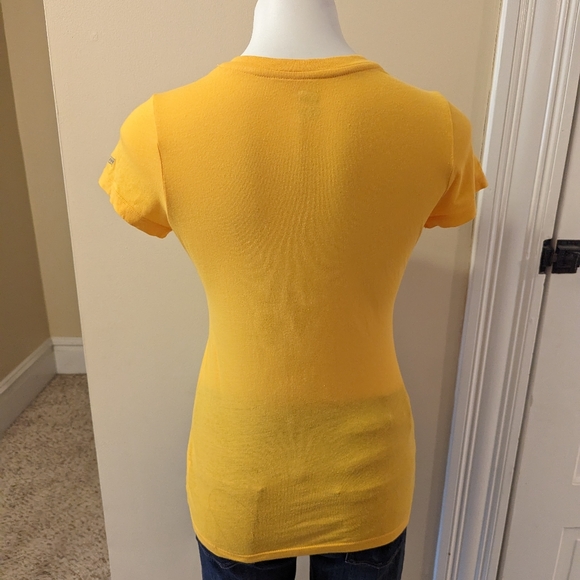 Soffe University of Pittsburgh Panthers Love bright yellow t-shirt size small - Picture 3 of 8
